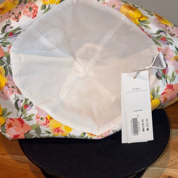 NEW Janie and Jack Floral Sun Hat – Size 2T-3T - Picture 3 of 4
